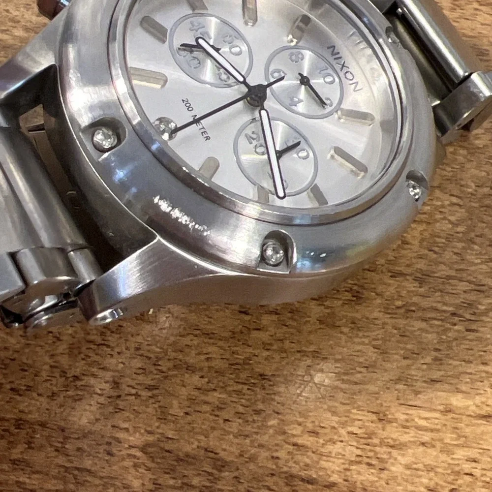 NIXON Bling The Camden Chrono 12A-S Swiss‎ Movement Watch - Needs Battery